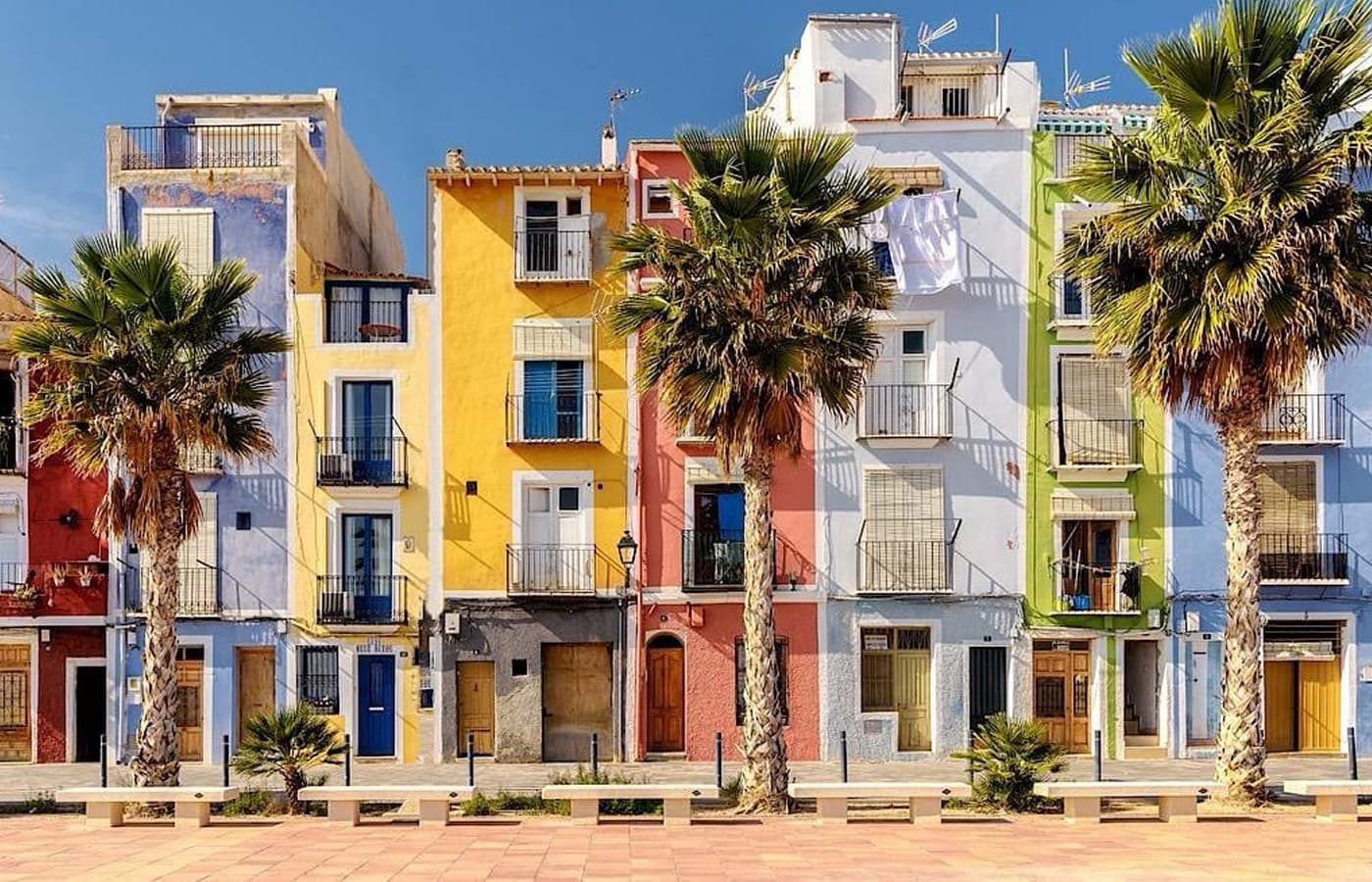 The colourful fishermen’s houses of Villajoyosa